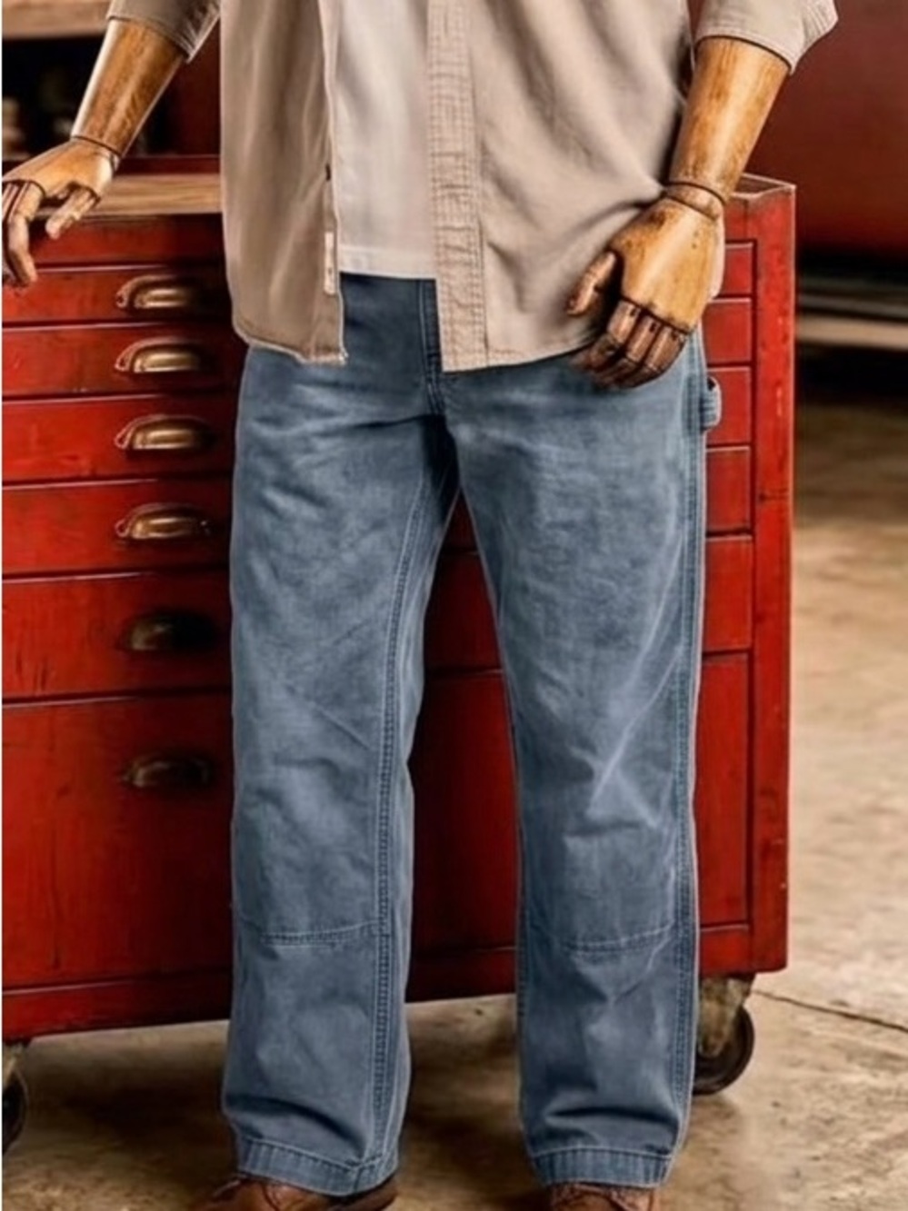 Carhartt Relaxed Fit Canvas Utility Work Pants Gray 34x30